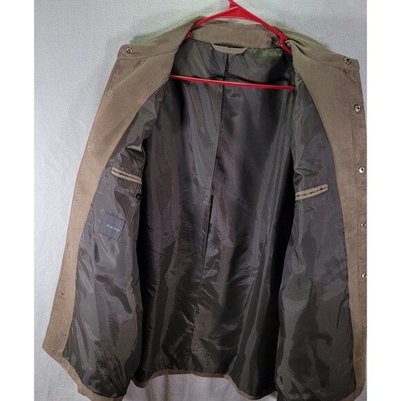 SLATE & STONE Slates Men's XL Brown Tan Faux Suede Lined Button Work Jacket - Picture 5 of 10